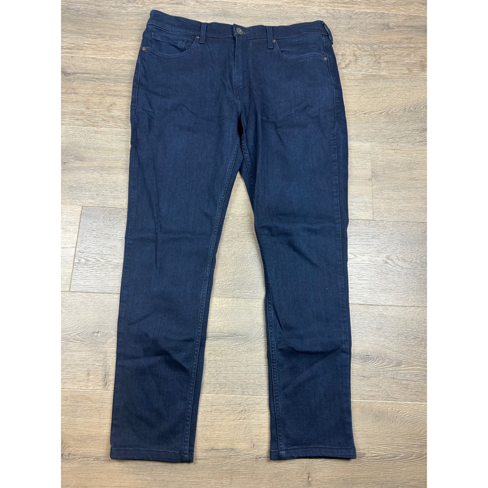 Paige Lennox Slim Fit Jeans Mens 36 Indigo Blue Transcend Denim Pants